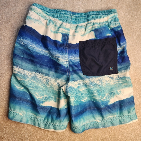 Old Navy Boys' Tropical Print Swim Trunks Size 10/12 Large - Picture 8 of 11